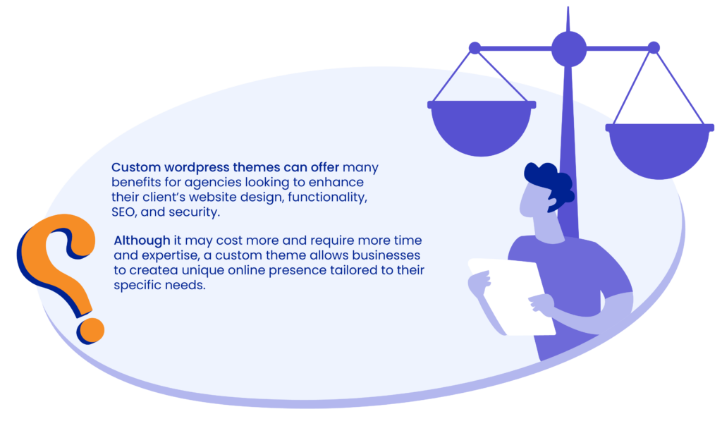 Cons of custom WordPress theme
