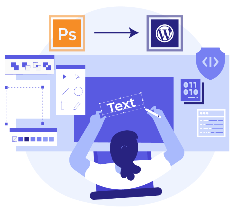 Convert Photoshop to WordPress: From design to code - The White Label Agency