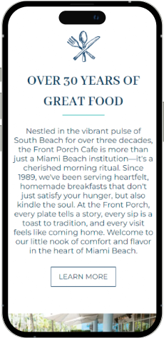 Title of page - Front Porch Cafe