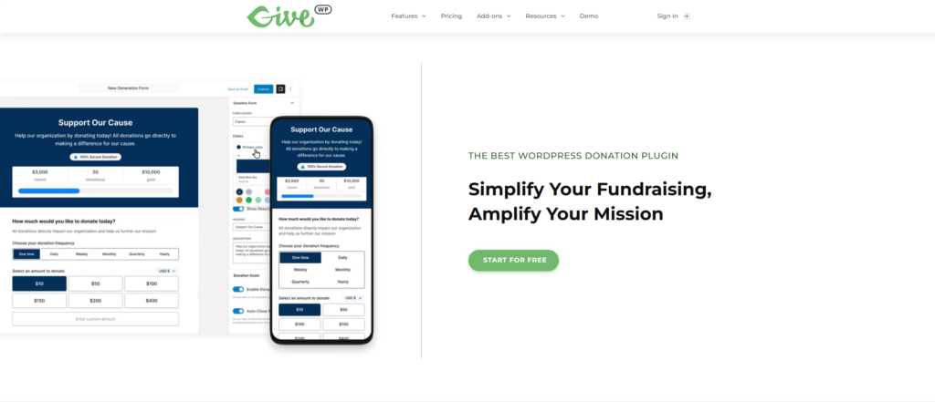 GiveWP donation plugin - wordpress donation plugin
