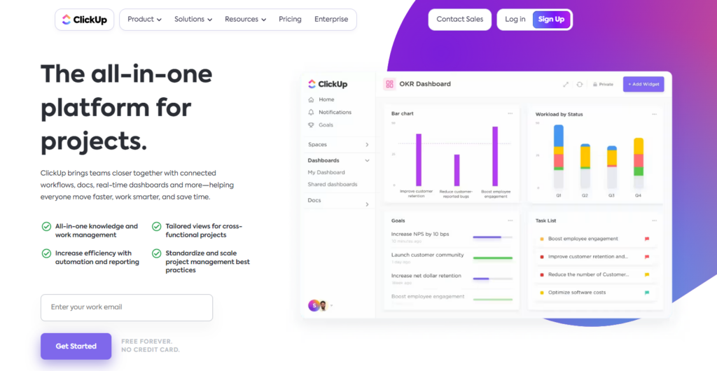 ClickUp - wordpress project management