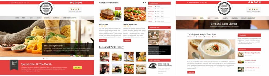 Red WordPress - primary colors
