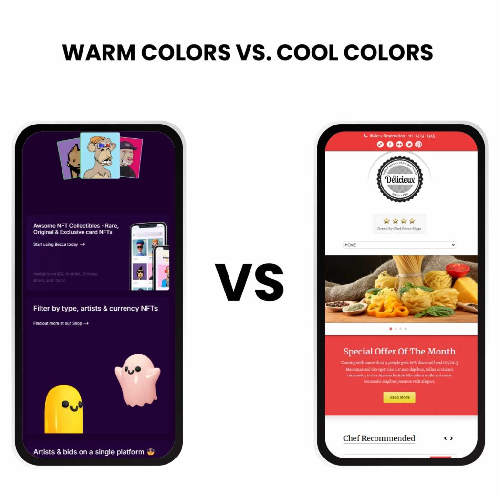 Warm Colors vs. Cool Colors in WordPress Design
