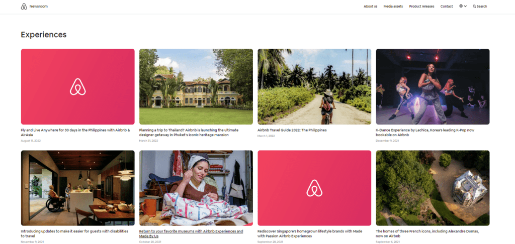 Benefits of content marketing - Airbnb
