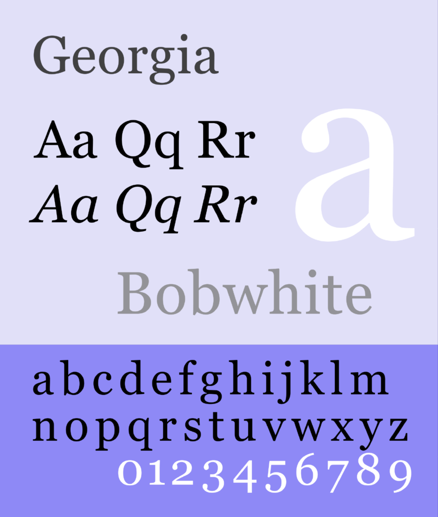 Georgia - Aesthetic Fonts