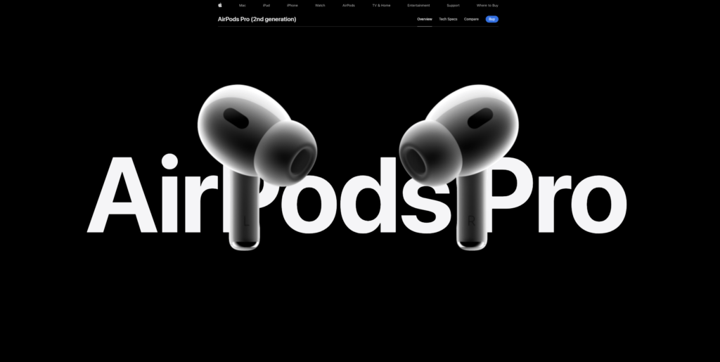 Apple Hearing Health - Black Websites