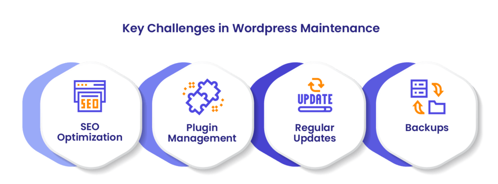 Key challenges in the WordPress maintenance plan