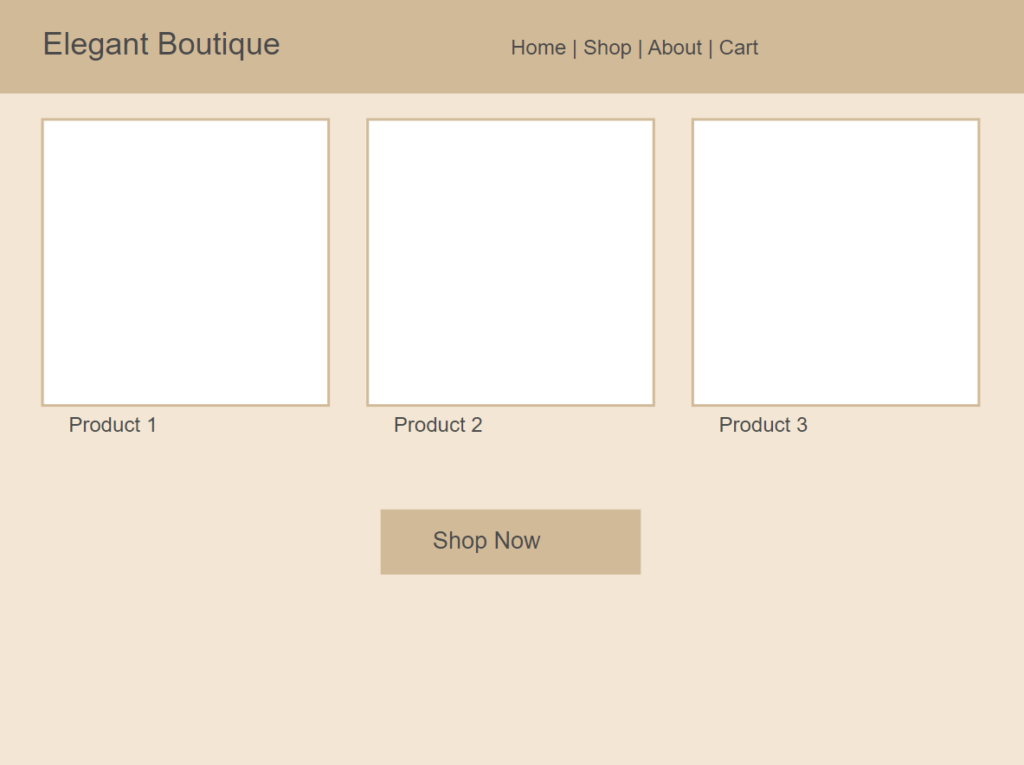 WordPress colors - e-commerce store