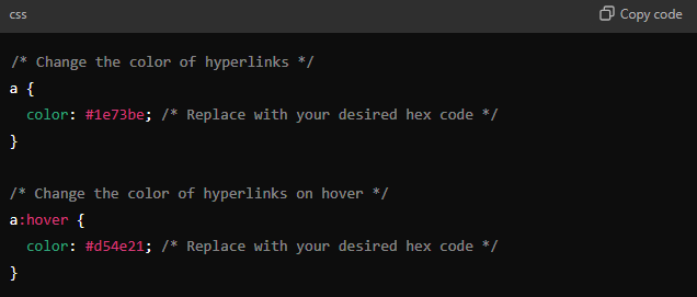 WordPress colors - CSS