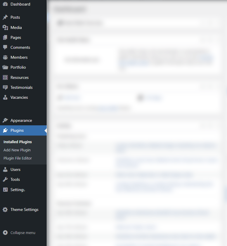 Plugins - WordPress backend development