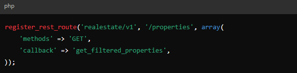 WordPress API endpoint