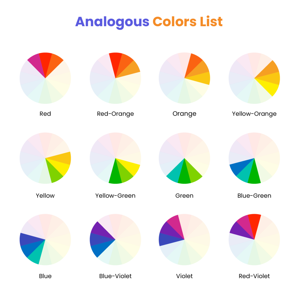 Analogous Colors List