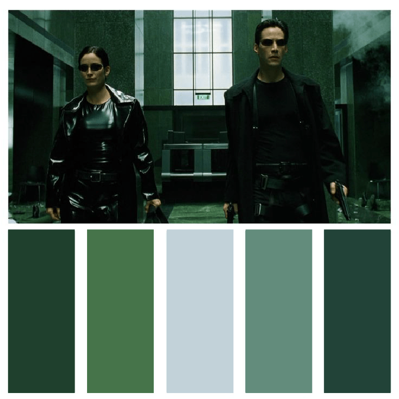 Monochromatic Color Scheme Example Matrix