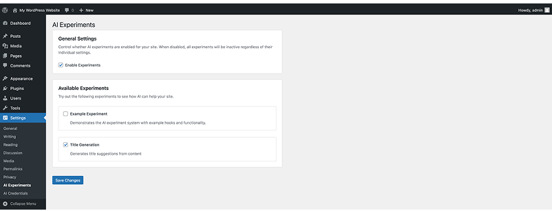 WordPress AI